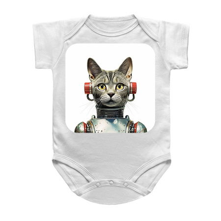 Retro Cyborg Robot Space Cat XVI tiny thumbnail