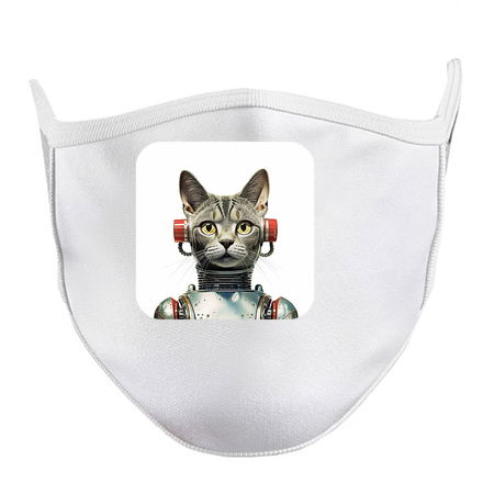 Retro Cyborg Robot Space Cat XVI tiny thumbnail