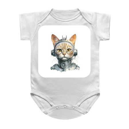 Retro Cyborg Robot Space Cat XVII tiny thumbnail