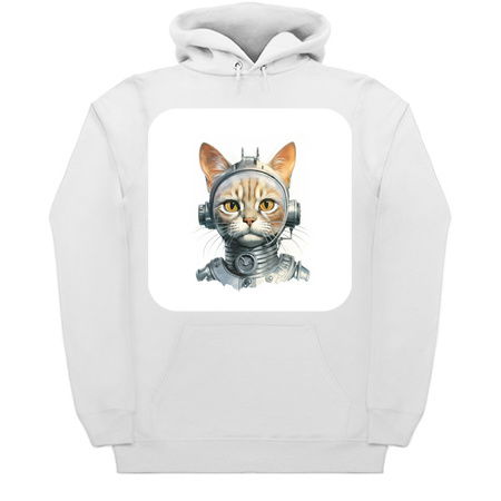 Retro Cyborg Robot Space Cat XVII tiny thumbnail