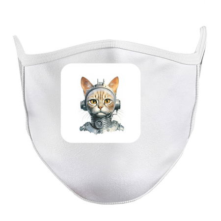 Retro Cyborg Robot Space Cat XVII tiny thumbnail