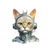 Retro Cyborg Robot Space Cat XVII tiny thumbnail