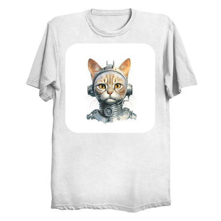 Retro Cyborg Robot Space Cat XVII tiny thumbnail