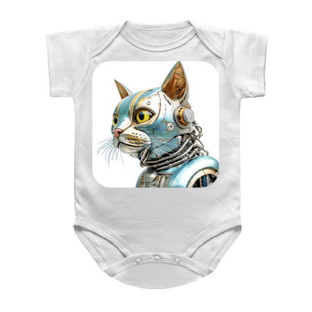 Retro Cyborg Robot Space Cat XVIII tiny thumbnail