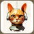 Retro Cyborg Robot Space Cat XIX tiny thumbnail