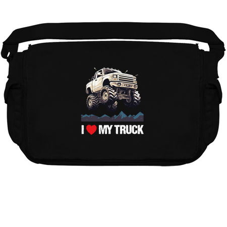 Monster Truck 4x4 Pick-Up Ute -- I Heart My Truck -- White tiny thumbnail