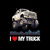 Monster Truck 4x4 Pick-Up Ute -- I Heart My Truck -- White tiny thumbnail