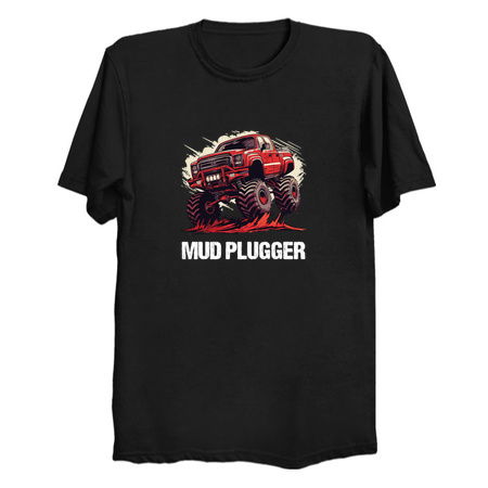 Monster Truck 4x4 Pick-Up Ute -- Mud Plugger -- Red