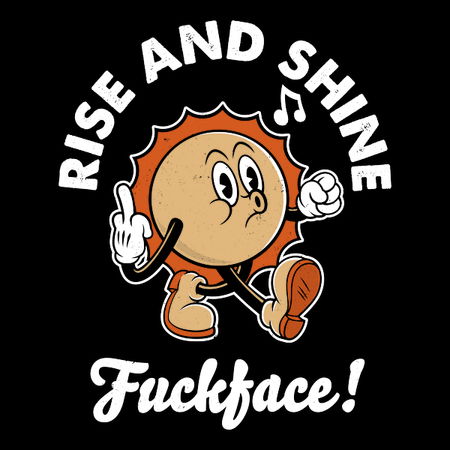 Risa and Shine Sunshine - Cheeky Rude Vintage Cartoon - NeatoShop