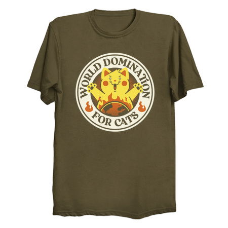 World Domination for Cats Stamp by Tobe Fonseca tiny thumbnail