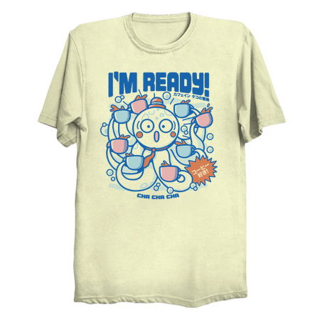 I'm Ready Coffee Octopus Blue by Tobe Fonseca tiny thumbnail