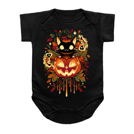 Autumn Tricks - Halloween Black Cat and Pumpkin tiny thumbnail