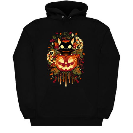 Autumn Tricks - Halloween Black Cat and Pumpkin tiny thumbnail