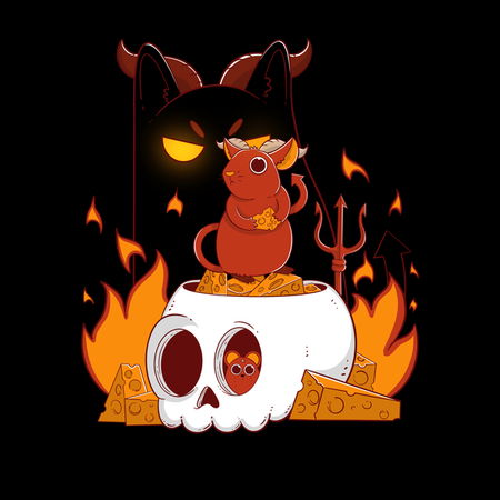 Devil Mouse Deviantart Cat And Mouse Devil - NeatoShop