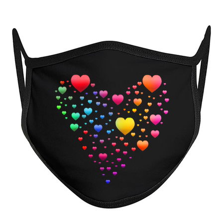 Multicolored Rainbow Heart Bubbles tiny thumbnail