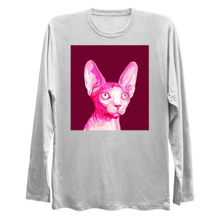 Pink Hairless Sphynx Cat Portrait tiny thumbnail