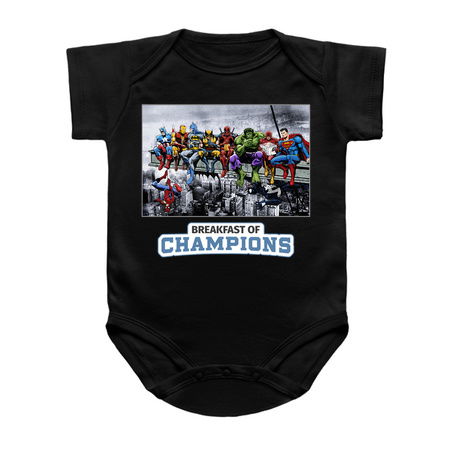 Superheroes Lunch Atop A Skyscraper Breakfast Of Champions tiny thumbnail