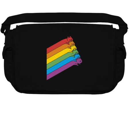 Flying Rainbow Cats Lines by Tobe Fonseca tiny thumbnail