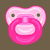 Pink Infant Baby Girl Pacifier tiny thumbnail