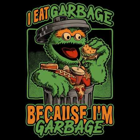 I'm Garbage - Funny Fastfood Puppet - NeatoShop