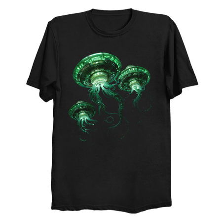 Alien Invasion! Galactic UFO Spaceship Jellyfish tiny thumbnail