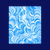 White Blue Swirl Coil Abstract Pattern tiny thumbnail