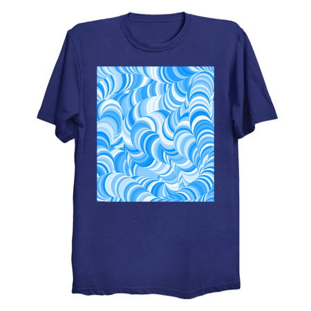 White Blue Swirl Coil Abstract Pattern tiny thumbnail