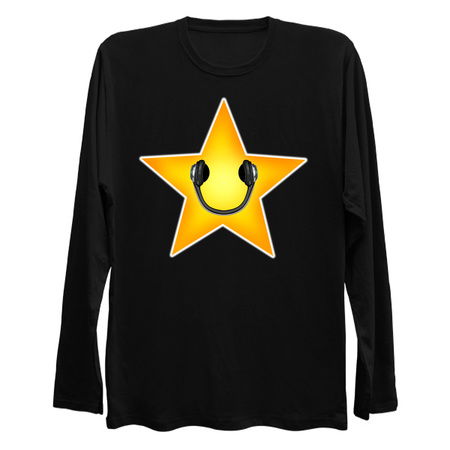 Yellow Music Star with Headphones Smile tiny thumbnail