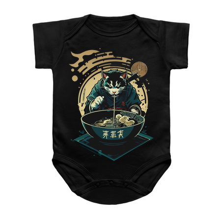 Shogun Ninja Ramen Cat Slurping Noodles tiny thumbnail