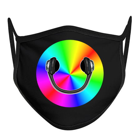 Rainbow Smiling Headphones Face Music Star tiny thumbnail