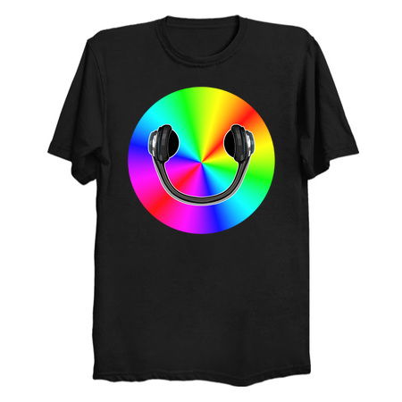Rainbow Smiling Headphones Face Music Star tiny thumbnail