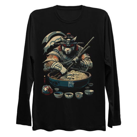 Samurai Cat Ramen Chef - Traditional Japanese Art tiny thumbnail