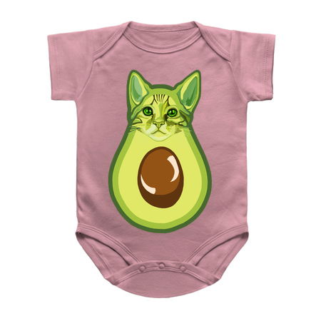 Green Kawaii Avocado Kitty Cat tiny thumbnail