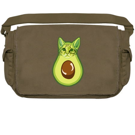 Green Kawaii Avocado Kitty Cat tiny thumbnail