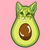 Green Kawaii Avocado Kitty Cat tiny thumbnail