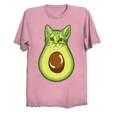 Green Kawaii Avocado Kitty Cat tiny thumbnail