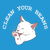 Clean Your Beans Funny White Cat tiny thumbnail