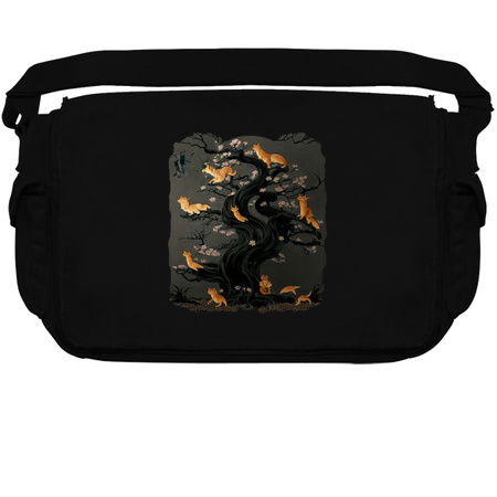 Silly Drawn Foxes in a Cute Sakura Tree tiny thumbnail