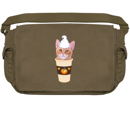 Pumpkin Spice Ginger Cat Coffee Latte tiny thumbnail