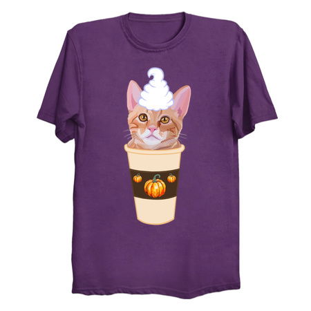 Pumpkin Spice Ginger Cat Coffee Latte tiny thumbnail
