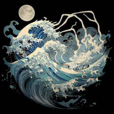 the great wave off kanagawa wallpaper