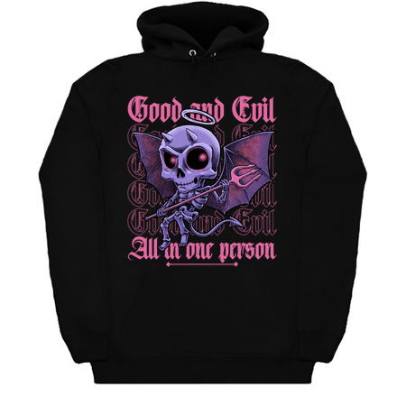 Good and Evil - Funny Diabolical Skull tiny thumbnail