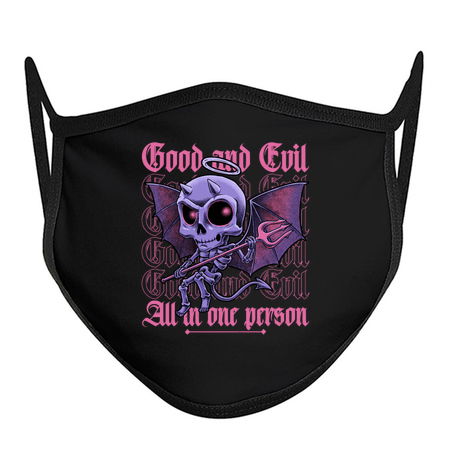 Good and Evil - Funny Diabolical Skull tiny thumbnail