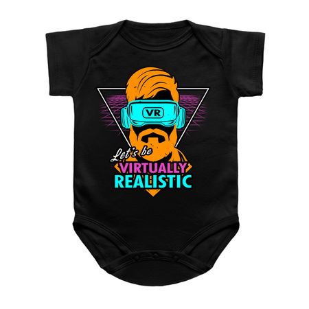 Let's Be Virtually Realistic 80's Inspired Saying tiny thumbnail
