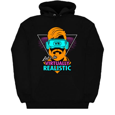 Let's Be Virtually Realistic 80's Inspired Saying tiny thumbnail