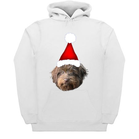 Santa Hat Havanese Dog Xmas Portrait tiny thumbnail