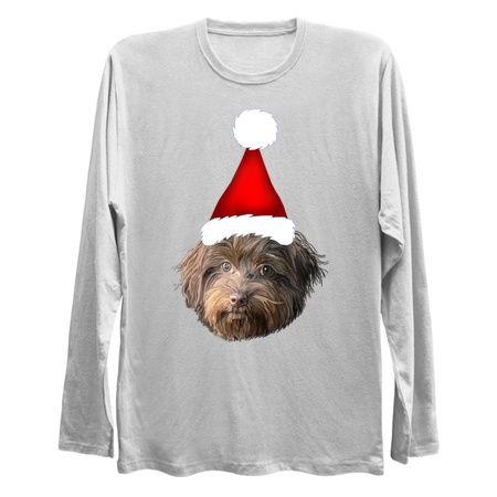 Santa Hat Havanese Dog Xmas Portrait tiny thumbnail