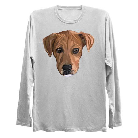 Sweet Brown Pitbull Puppy Portrait tiny thumbnail