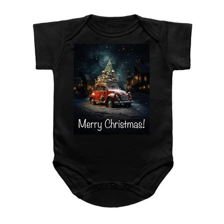 Fun Cute Retro Christmas Classic Motor Car I tiny thumbnail