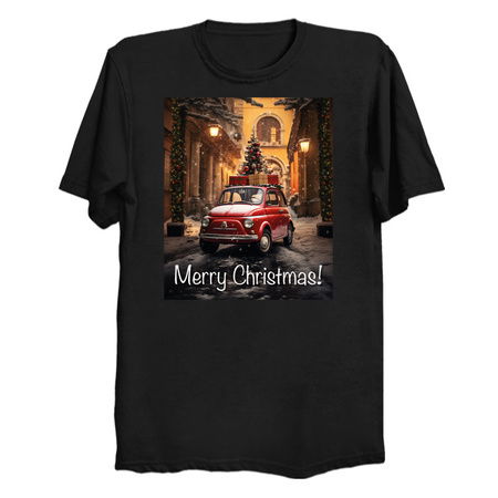 Fun Cute Retro Christmas Classic Motor Car III tiny thumbnail